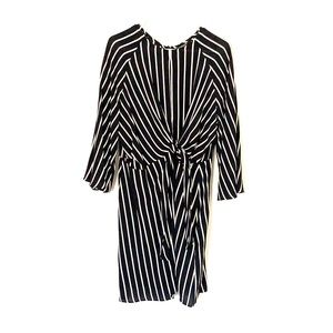 Topshop tie front dress